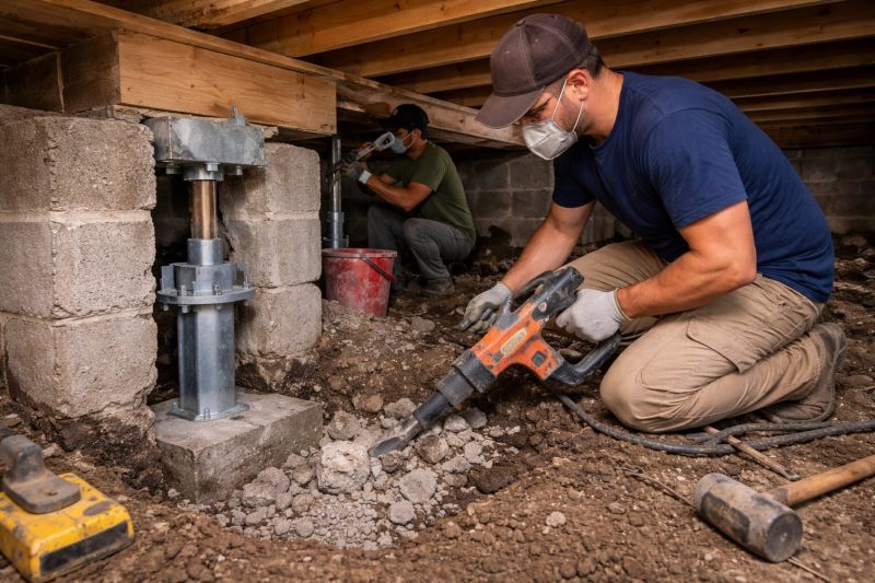 Foundation Pier Repair in Tampa, FL